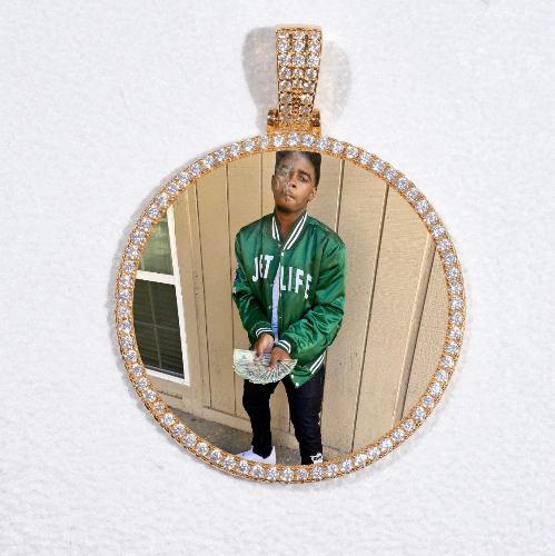 MEDIUM 3D CIRCLE CUSTOM PICTURE PENDANT