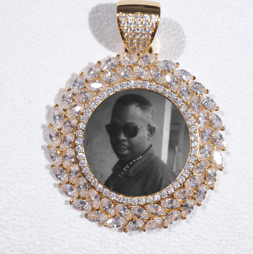 Large 3D Wheat Ear Custom Picture Pendant