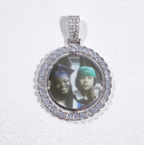 3D Spinning 2-Faced Custom Picture Pendant