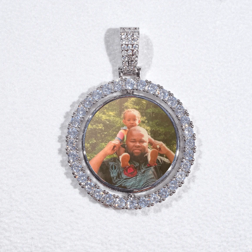 3D Spinning 2-Faced Custom Picture Pendant