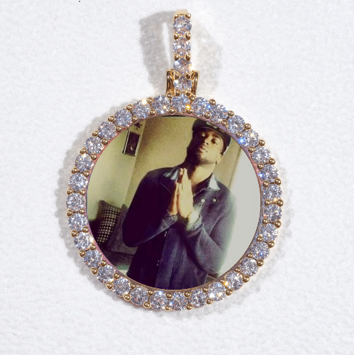 3D CIRCLE CUSTOM PICTURE PENDANT SMALL SIZE