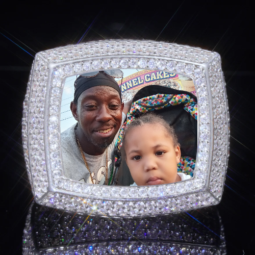 3D CUSTOM PICTURE ICED RING