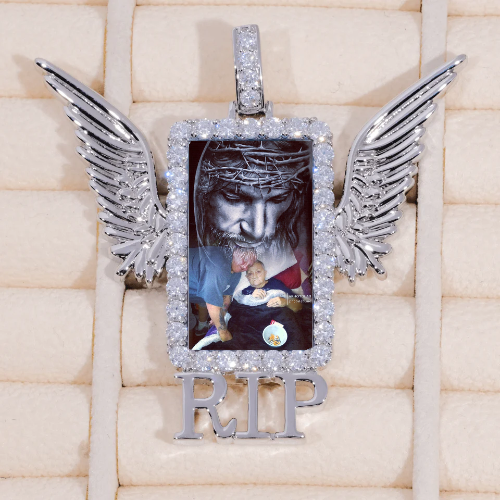 RIP WING 3D CUSTOM PICTURE PENDANT