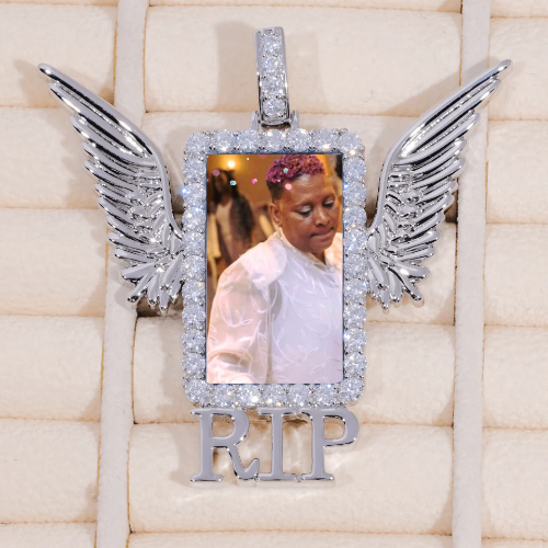 RIP WING 3D CUSTOM PICTURE PENDANT