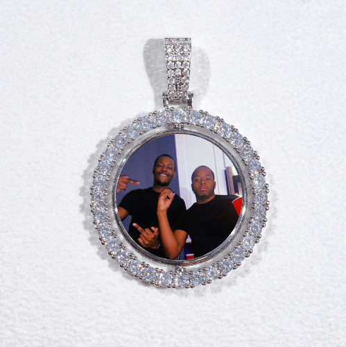3D Spinning 2-Faced Custom Picture Pendant