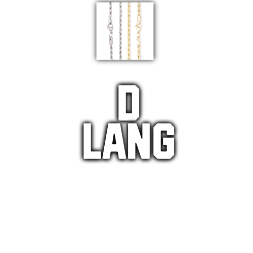 Custom Letters Baguette Two Layer Necklace