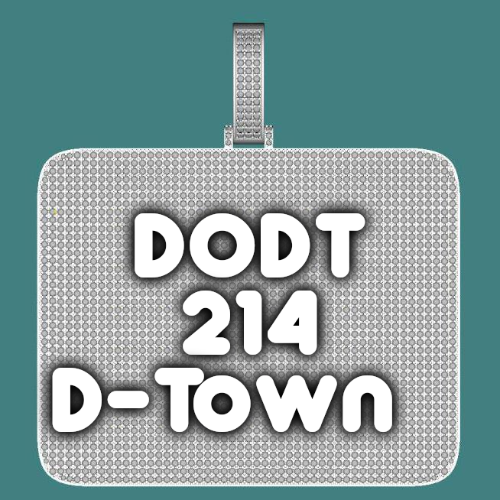 CUSTOM LETTER NECKLACE 3D BIG SQUARE