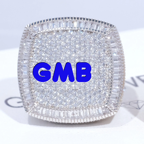 CUSTOM LETTER 3D ICED RING