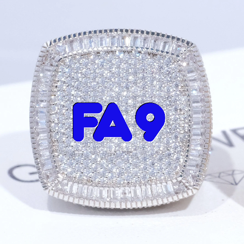 CUSTOM LETTER 3D ICED RING