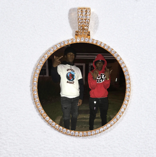 MEDIUM 3D CIRCLE CUSTOM PICTURE PENDANT