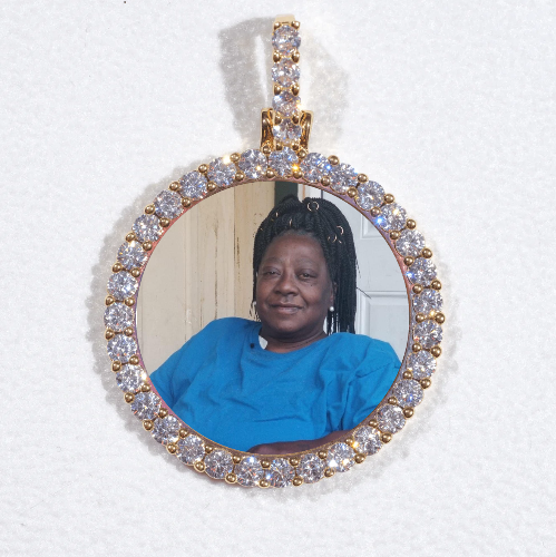 3D CIRCLE CUSTOM PICTURE PENDANT SMALL SIZE
