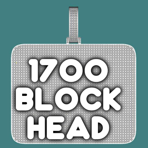 CUSTOM LETTER NECKLACE 3D BIG SQUARE