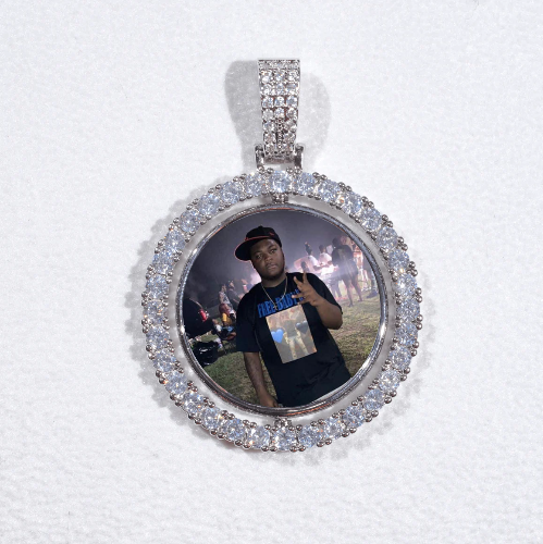 3D Spinning 2-Faced Custom Picture Pendant