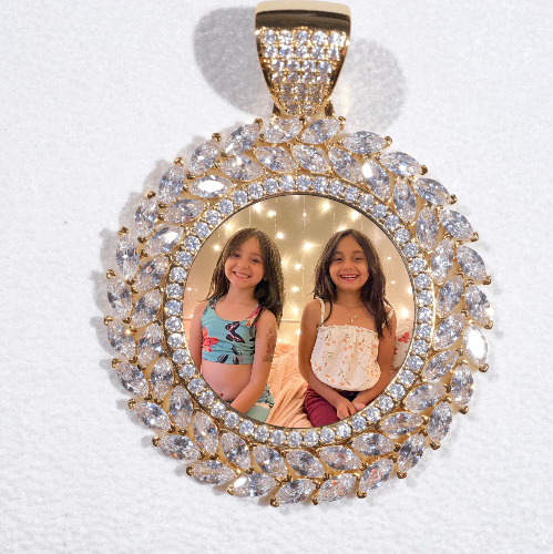 Large 3D Wheat Ear Custom Picture Pendant