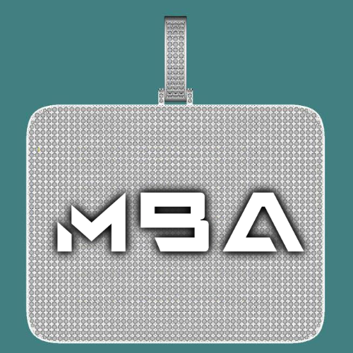 CUSTOM LETTER NECKLACE 3D BIG SQUARE