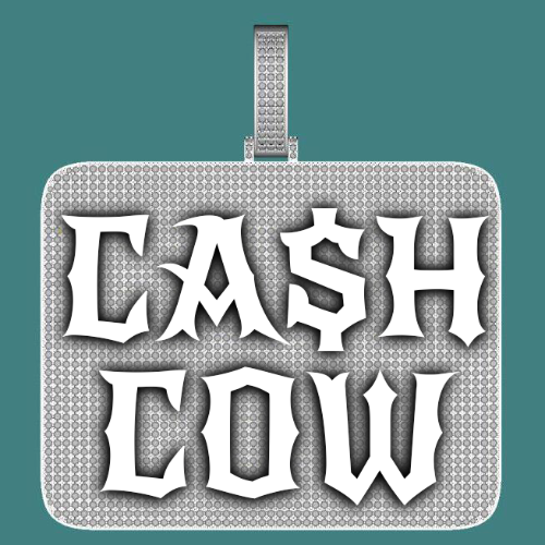 CUSTOM LETTER NECKLACE 3D BIG SQUARE