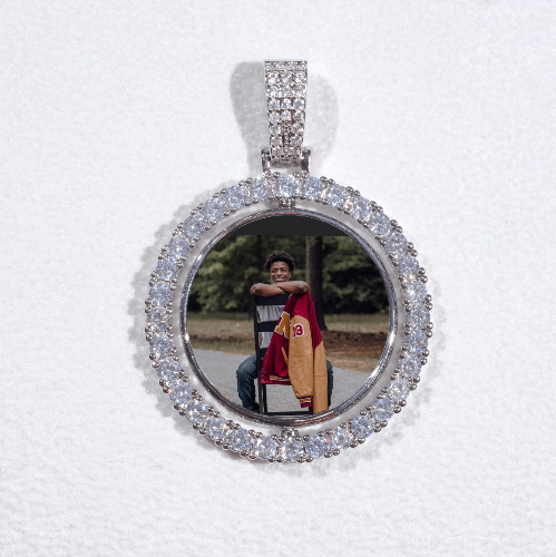 3D Spinning 2-Faced Custom Picture Pendant