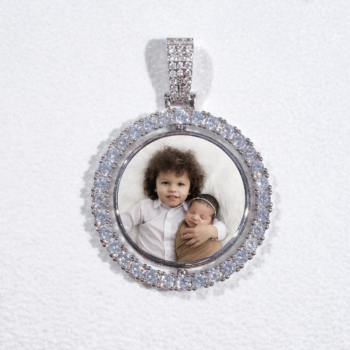 3D Spinning 2-Faced Custom Picture Pendant