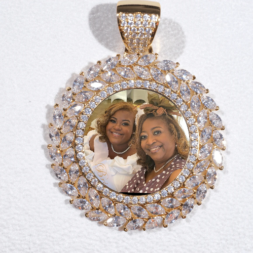 Large 3D Wheat Ear Custom Picture Pendant