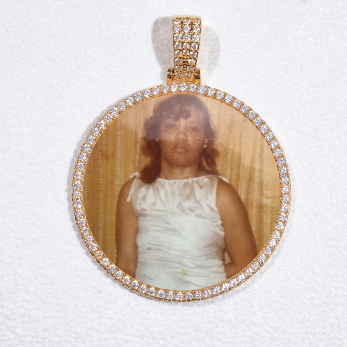 MEDIUM 3D CIRCLE CUSTOM PICTURE PENDANT
