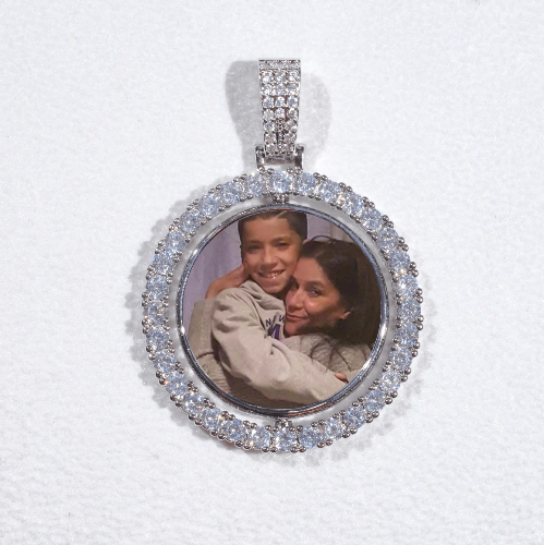 3D Spinning 2-Faced Custom Picture Pendant