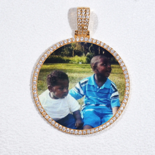 MEDIUM 3D CIRCLE CUSTOM PICTURE PENDANT