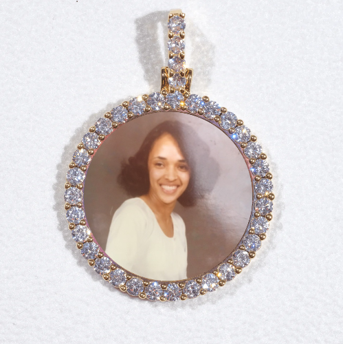 3D CIRCLE CUSTOM PICTURE PENDANT SMALL SIZE