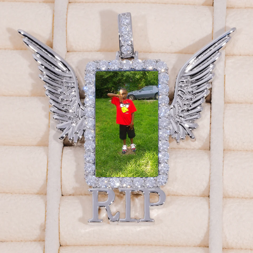 RIP WING 3D CUSTOM PICTURE PENDANT
