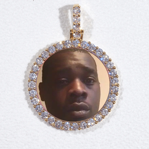 3D CIRCLE CUSTOM PICTURE PENDANT SMALL SIZE