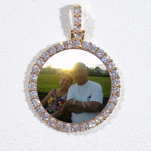 3D CIRCLE CUSTOM PICTURE PENDANT SMALL SIZE