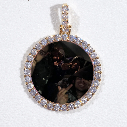3D CIRCLE CUSTOM PICTURE PENDANT SMALL SIZE