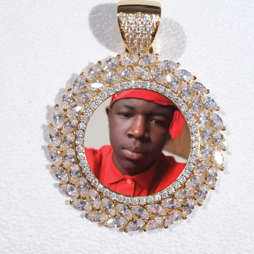 Large 3D Wheat Ear Custom Picture Pendant