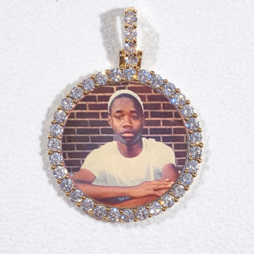 3D CIRCLE CUSTOM PICTURE PENDANT SMALL SIZE