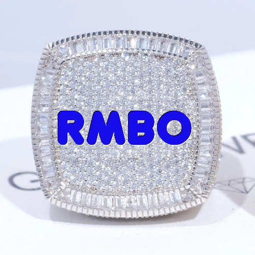 CUSTOM LETTER 3D ICED RING