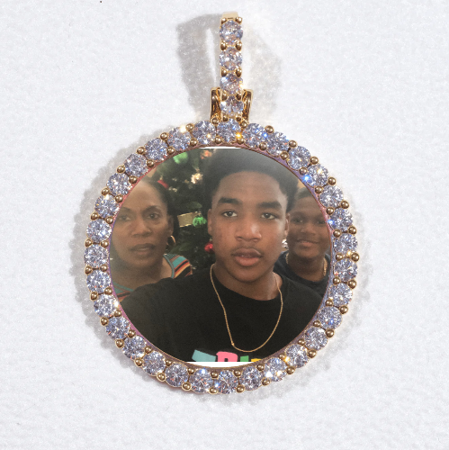 3D CIRCLE CUSTOM PICTURE PENDANT SMALL SIZE