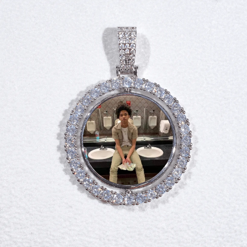 3D Spinning 2-Faced Custom Picture Pendant