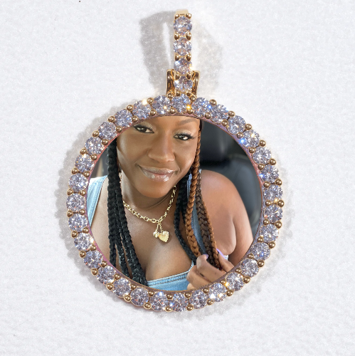 3D CIRCLE CUSTOM PICTURE PENDANT SMALL SIZE