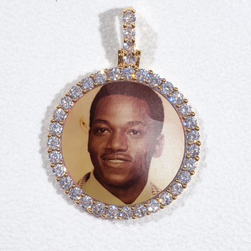 3D CIRCLE CUSTOM PICTURE PENDANT SMALL SIZE