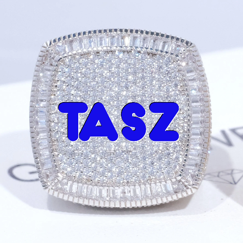 CUSTOM LETTER 3D ICED RING