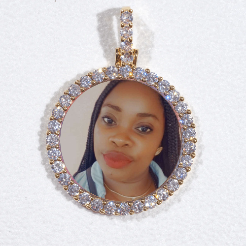 3D CIRCLE CUSTOM PICTURE PENDANT SMALL SIZE