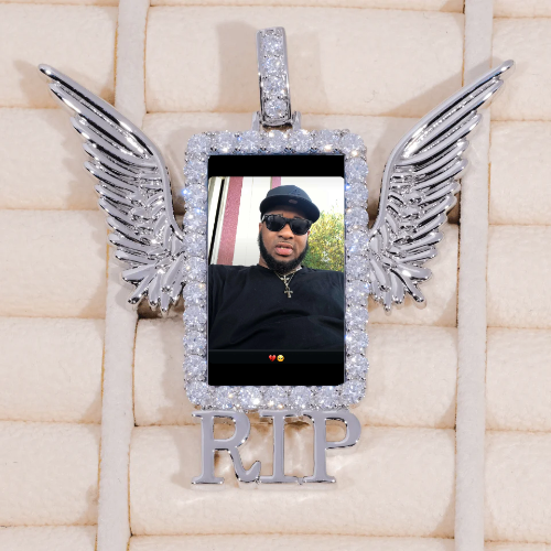 RIP WING 3D CUSTOM PICTURE PENDANT