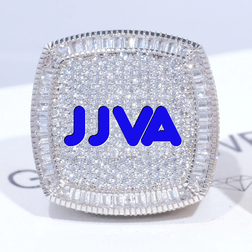 CUSTOM LETTER 3D ICED RING