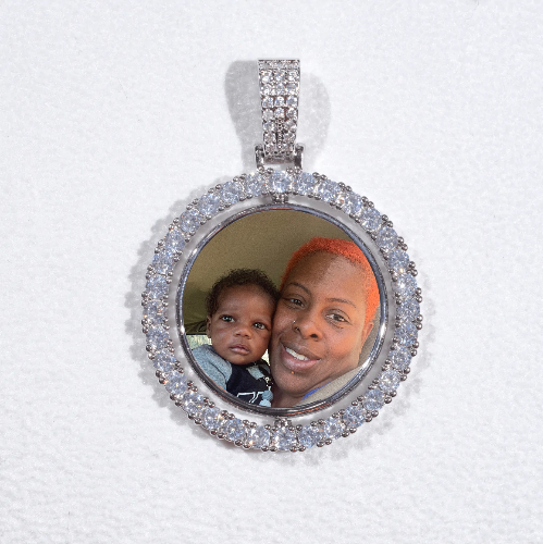 3D Spinning 2-Faced Custom Picture Pendant