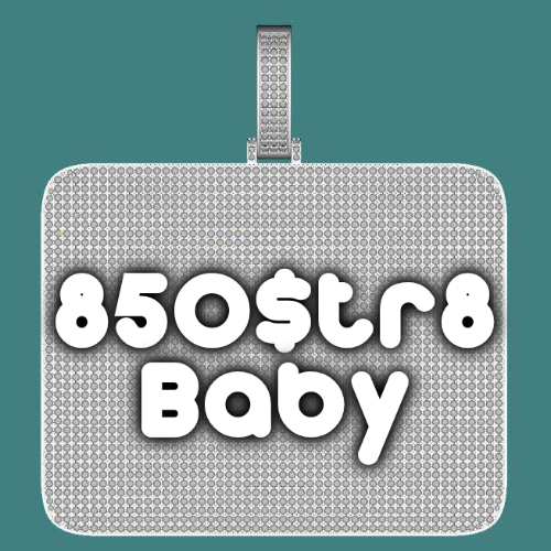 CUSTOM LETTER NECKLACE 3D BIG SQUARE