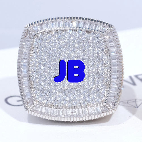 CUSTOM LETTER 3D ICED RING