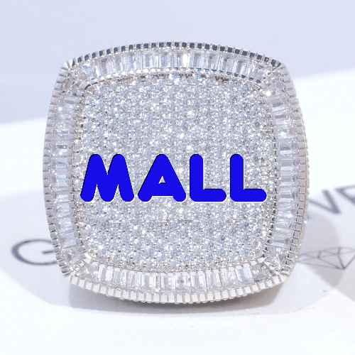 CUSTOM LETTER 3D ICED RING