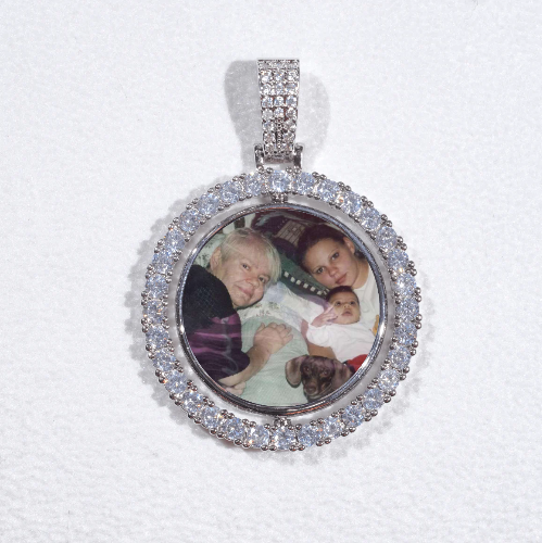 3D Spinning 2-Faced Custom Picture Pendant