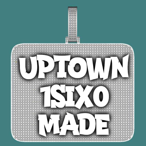 CUSTOM LETTER NECKLACE 3D BIG SQUARE