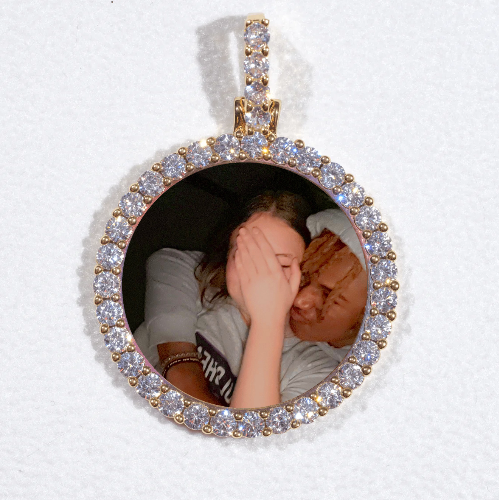 3D CIRCLE CUSTOM PICTURE PENDANT SMALL SIZE