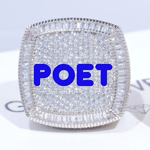 CUSTOM LETTER 3D ICED RING